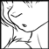 Lineart of a red squirrel character